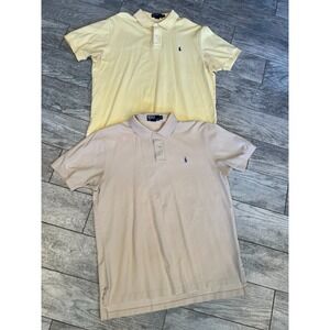 Polo Ralph Lauren Shirts Lot of 2 Mens size XL Extra‎ Large Short Sleeve Golf